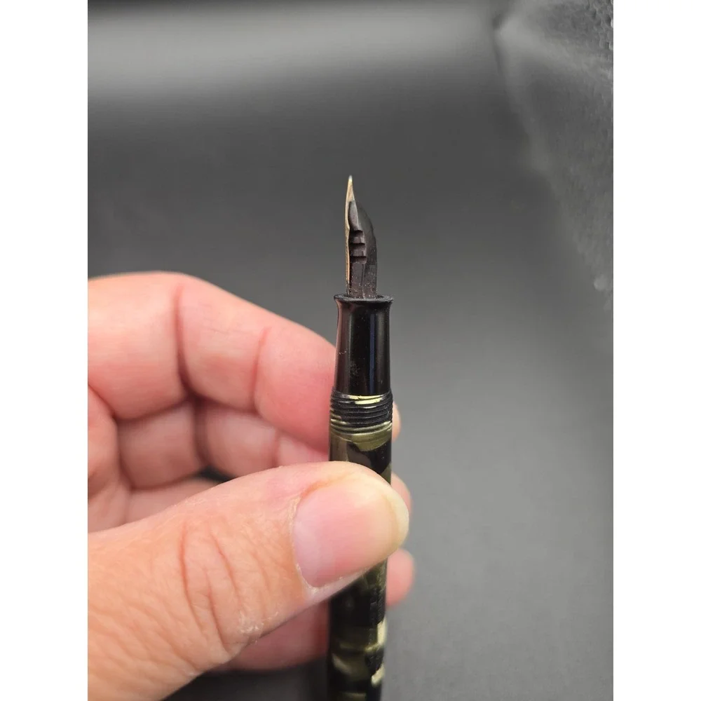 VTG 1930s Sheaffer Balance Fountain Pen Grey Pearl Black 3 Nib For Restoration - Picture 10 of 10